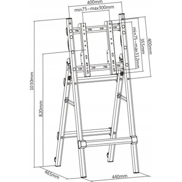 VivoLink Portable Digital Signage Stand