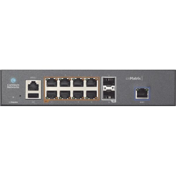 Switch Cambium Networks Cambium Networks cnMatrix EX1010-P Zarządzany L2/L3 Gigabit Ethernet (10/100/1000) Obsługa PoE 1U Czarny