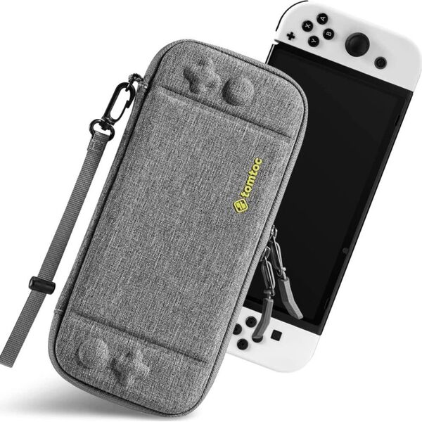 Tomtoc tomtoc Switch – Case for Nintendo Switch OLED, Gray