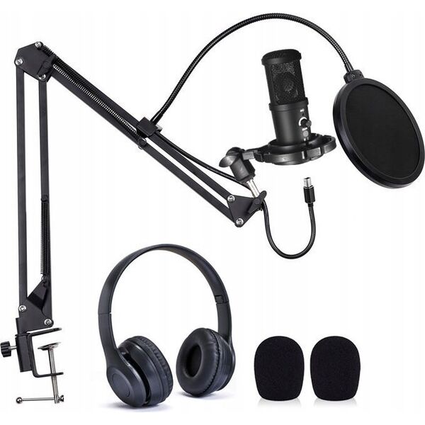 Mikrofon EasyPix MyStudio Podcast Kit inkl. Mikrofon/Kopfhörer