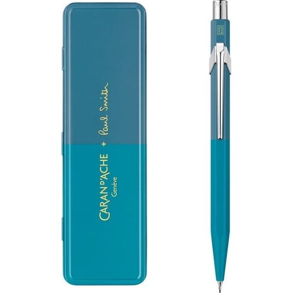 Caran d`Arche Ołówek Mechaniczny 8440,5Mm, Paul Smith Ed4 W Pudełku Cyan/Steel