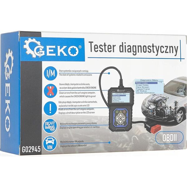Geko Tester diagnostyczny OBDII T31 (40)