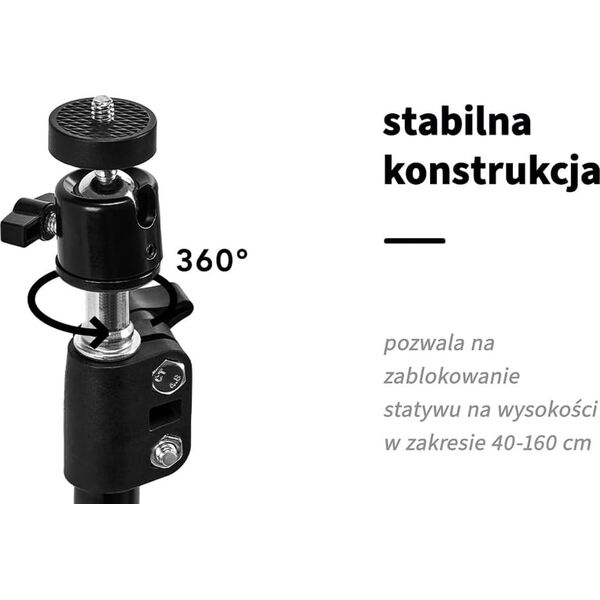 Lampa pierścieniowa Activeshop GLOW lampa pierścieniowa ring 13" bsc ze statywem 10W
