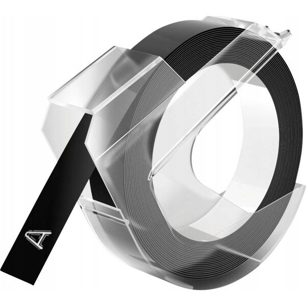 Dymo Dymo 3D Label Tape 9 mm x 3 m Plastic glossy black