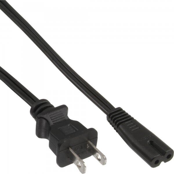 Kabel zasilający InLine 65pcs. Bulk-Pack InLine® Power Cable mains Plug USA to Euro 8 socket 1.8m