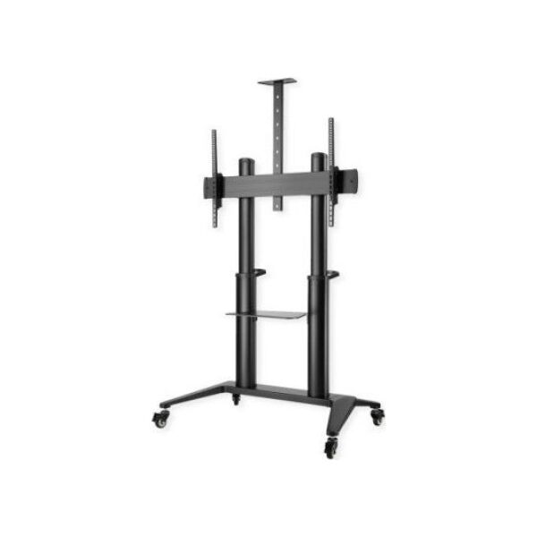 Stojak rolkowy ROLINE LCD, do 140 kg, czarny