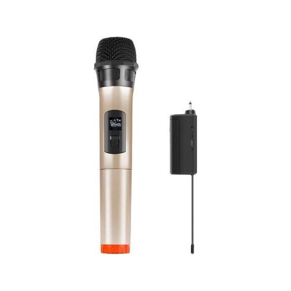 Mikrofon Puluz Bezprzewodowy mikrofon dynamiczny UHF PULUZ PU628J 3.5mm (złoty)