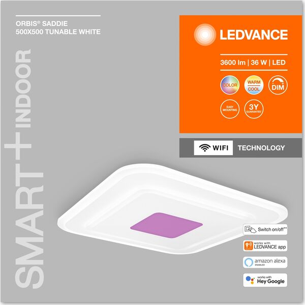 Ledvance SMART WIFI ORBIS SADDIE 500X500 RGB TW