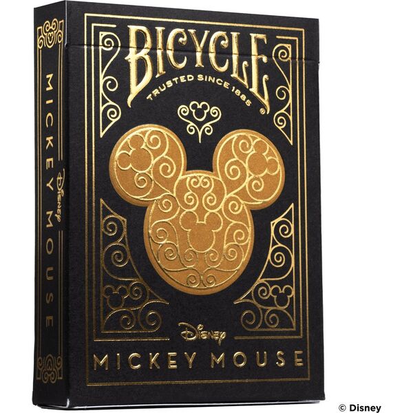 Bicycle Karty Black & Gold Mickey