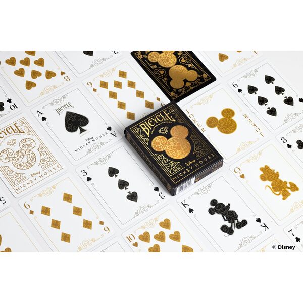 Bicycle Karty Black & Gold Mickey