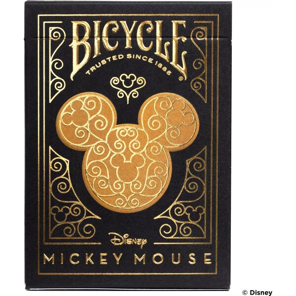 Bicycle Karty Black & Gold Mickey
