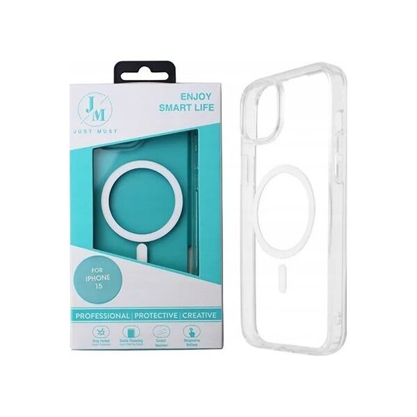 Just Must JM MAGSAFE CRYSTAL I for iPhone 15 Clear