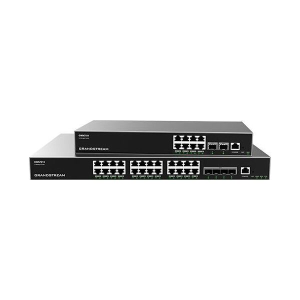 GrandStream Grandstream Networks GWN7813 łącza sieciowe Zarządzany L3 Gigabit Ethernet (10/100/1000) Szary