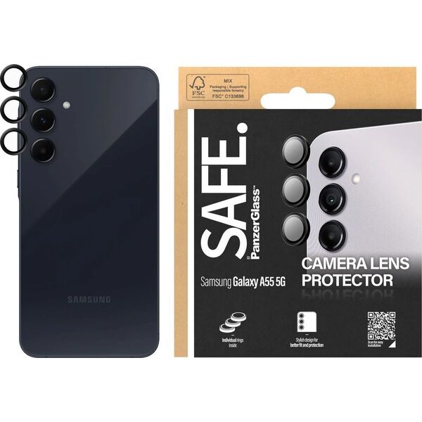 PanzerGlass SAFE by PanzerGlass Sam A55 5G A556 Hoops Camera czarny/black SAFE95689