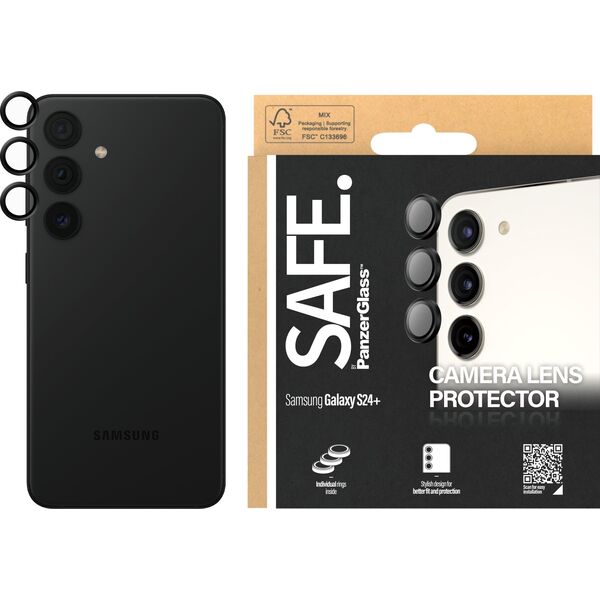 PanzerGlass SAFE by PanzerGlass Sam S24 / S23 / S23+ Hoops Camera czarny/black SAFE95669