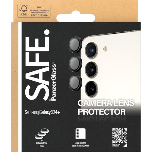 PanzerGlass SAFE by PanzerGlass Sam S24 / S23 / S23+ Hoops Camera czarny/black SAFE95669