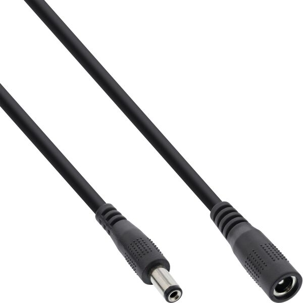 Kabel zasilający InLine InLine® DC extension cable, DC plug male/female 5.5x2.1mm, 2m