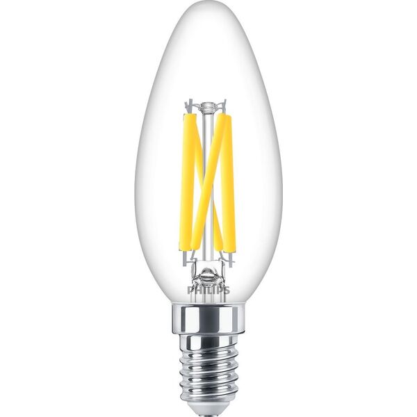 Philips Philips Candle & Lustre (Dimmable), 3.4 W, 40 W, E14, 470 lm, 15000 h, Warm glow
