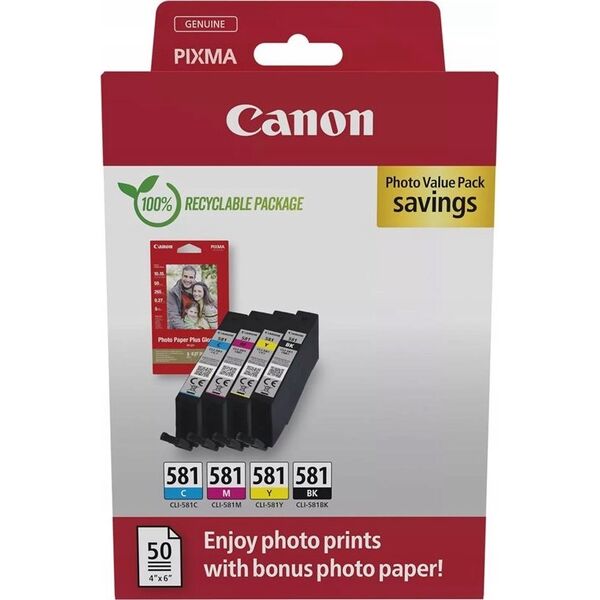 Tusz Canon CANON CLI-581 Ink Cartridge BK/C/M/Y PHOTO