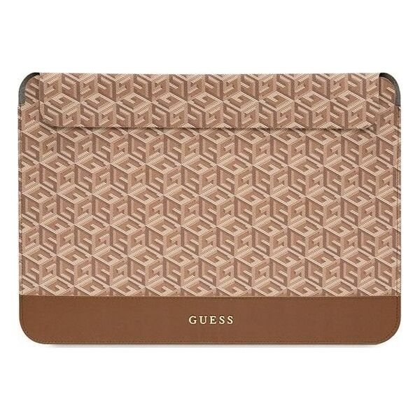 Etui Guess Guess GCube Stripes Computer Sleeve - Etui na notebooka 16" (brązowy)