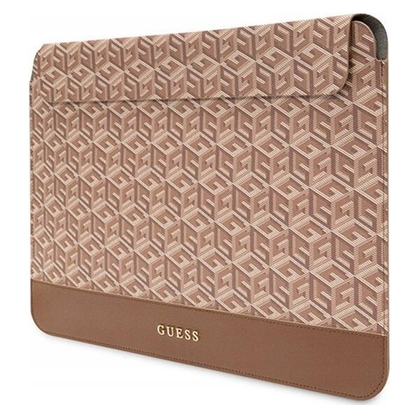 Etui Guess Guess GCube Stripes Computer Sleeve - Etui na notebooka 16" (brązowy)