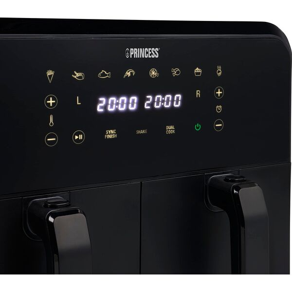 Frytkownica beztłuszczowa Princess Frytkownica na gorące powietrze Princess 01.182068.01.001 2400 W Czarny