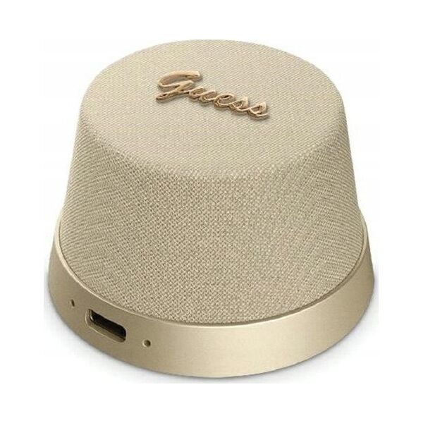 Guess Głośnik Bluetooth Guess Magnetic Script Metal - złoty