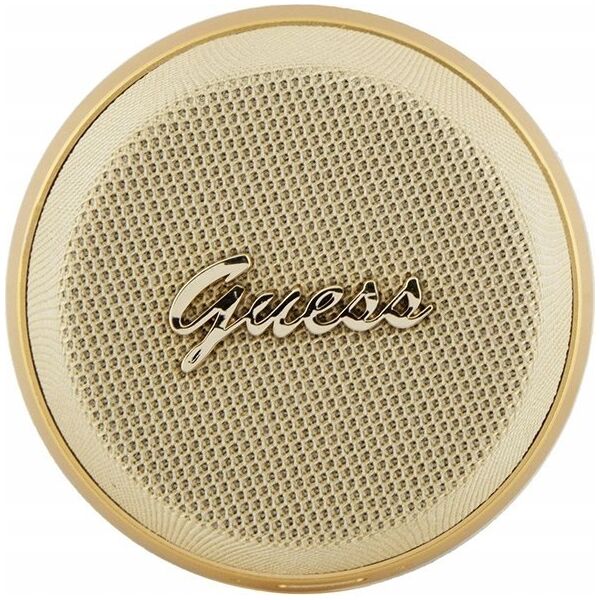 Guess Głośnik Bluetooth Guess Magnetic Script Metal - złoty