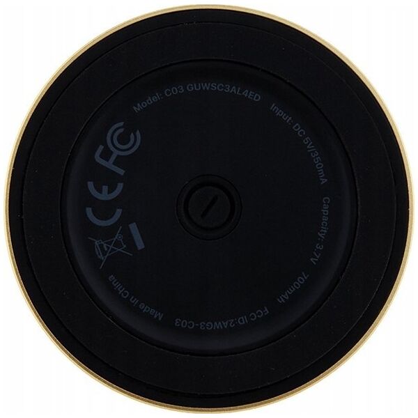 Guess Głośnik Bluetooth Guess Magnetic Script Metal - złoty