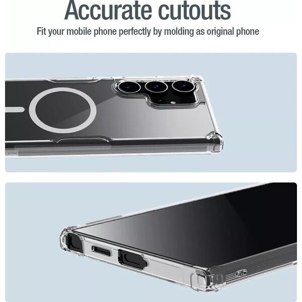 Nillkin Etui Nillkin Nature Pro pancerne z magnetycznym ringiem do Samsung Galaxy S24 Ultra - białe