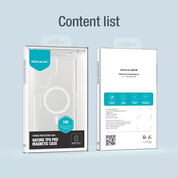 Nillkin Etui Nillkin Nature Pro pancerne z magnetycznym ringiem do Samsung Galaxy S24 Ultra - białe