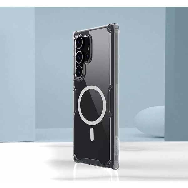 Nillkin Etui Nillkin Nature Pro pancerne z magnetycznym ringiem do Samsung Galaxy S24 Ultra - białe