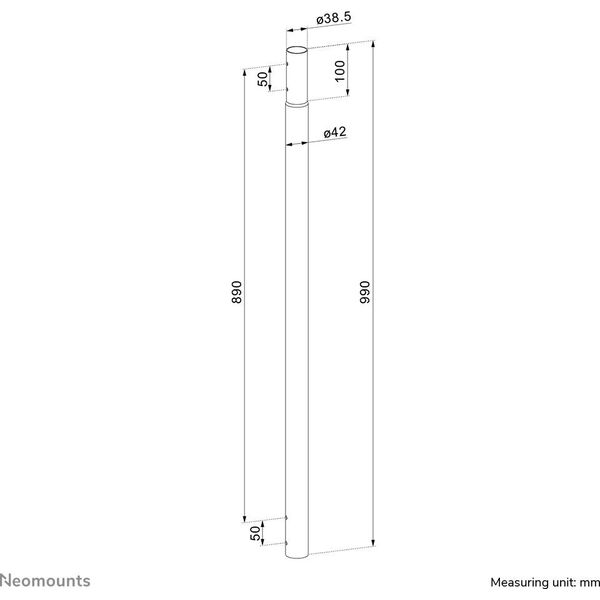Uchwyt do projektorów Neomounts Dis Public Mount Neomounts ACL25-500BL