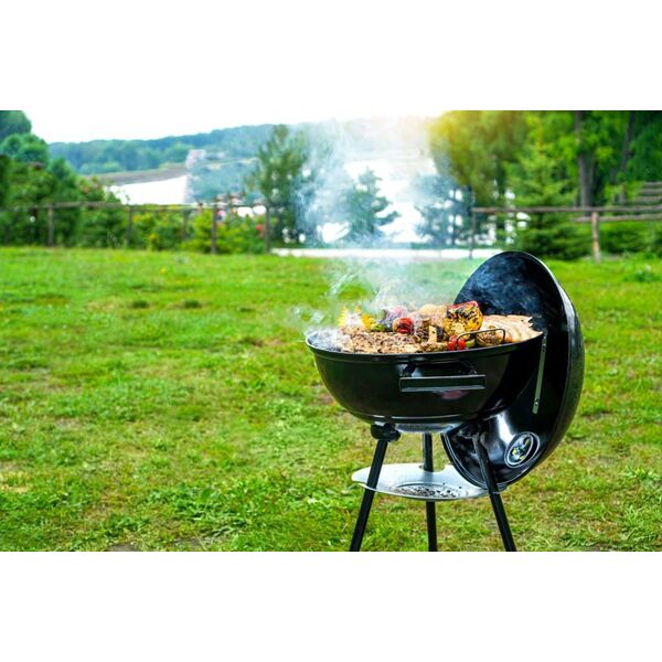 Toya LUND GRILL WĘGLOWY OKRĄGŁY Z POKRYWĄ 41cm