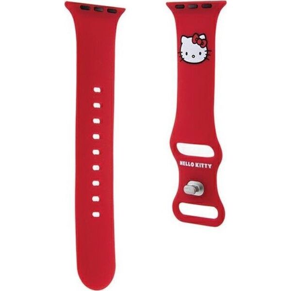 Hello Kitty Hello Kitty Silicone Kitty Head - Pasek do Apple Watch 38/40/41 mm (czerwony)