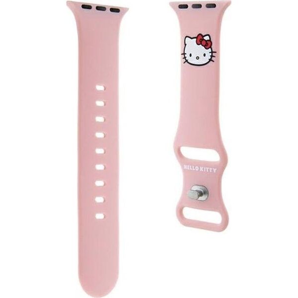 Hello Kitty Hello Kitty Silicone Kitty Head - Pasek do Apple Watch 38/40/41 mm (różowy)
