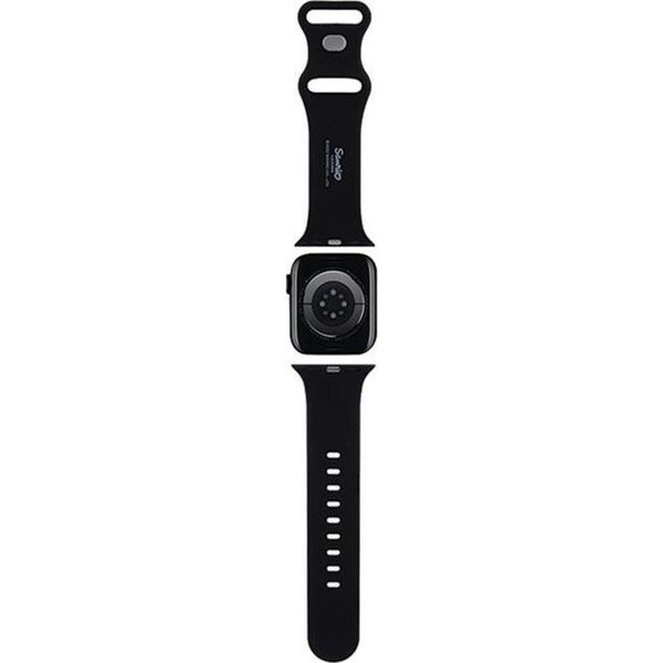 Hello Kitty Hello Kitty Silicone Kitty Head - Pasek do Apple Watch 38/40/41 mm (czarny)