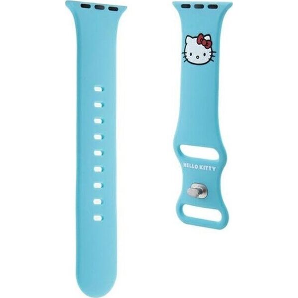 Hello Kitty Hello Kitty Silicone Kitty Head - Pasek do Apple Watch 38/40/41 mm (niebieski)