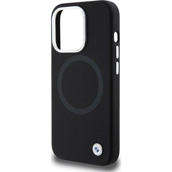 BMW BMW Signature Liquid Silicone MagSafe - Etui iPhone 15 Pro (czarny)