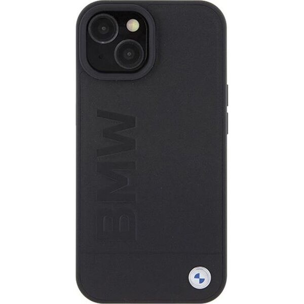 BMW BMW Leather Hot Stamp - Etui iPhone 15 (czarny)
