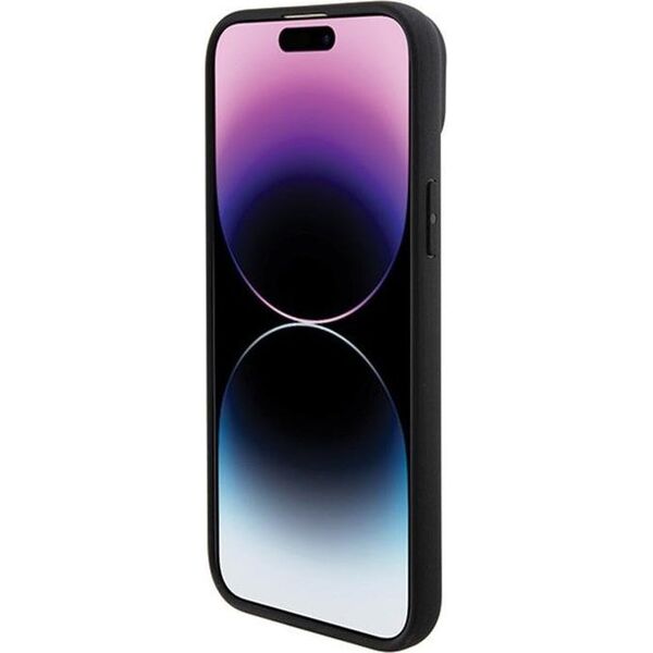 BMW BMW Leather Hot Stamp - Etui iPhone 15 (czarny)