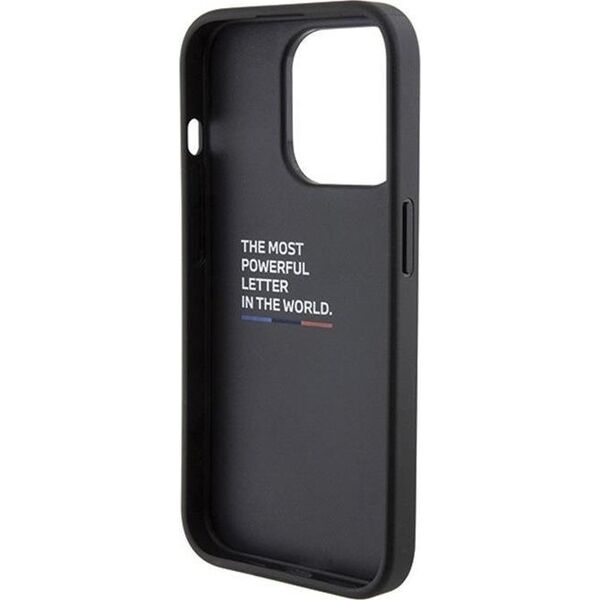 BMW BMW Grip Stand Smooth & Carbon - Etui iPhone 15 Pro (czarny)