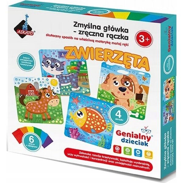 Askato Wyklejanka Genialny Dzieciak Zręczna rączka - Zwierzęta