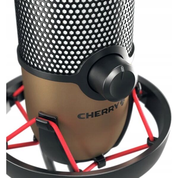 Mikrofon Cherry CHERRY ZUB UM 9.0 PRO RGB USB Mikrofon schwarz/kupfer
