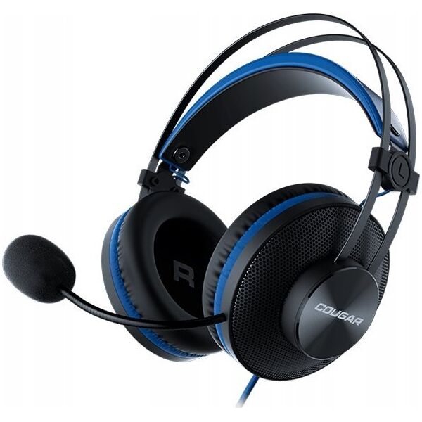 Słuchawki Cougar Cougar | Immersa Essential Blue | Headset | Driver 40mm /9.7mm noise cancelling Mic./Stereo 3.5mm 4-pole and 3-pole PC adapter / Blue