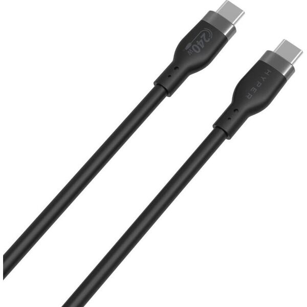 Kabel USB HyperDrive USB-C - USB-C 1 m Czarny (HJ4001BKGL)