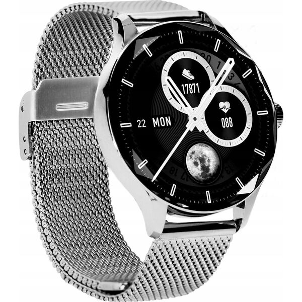 Smartwatch Garett Viva Srebrny  (VIVA_SVR_STL)