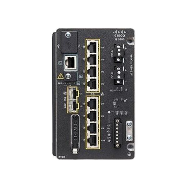 Switch Cisco Cisco Catalyst IE-3300-8T2X-E łącza sieciowe Zarządzany L3 Czarny