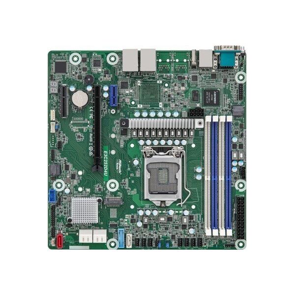 ASRock Płyta główna ASRock E3C252D4U 1x LGA1200 Intel Xeon E-23XX C252 (4xDIMM SATA 1xM.2 2x1GbE IPMI)