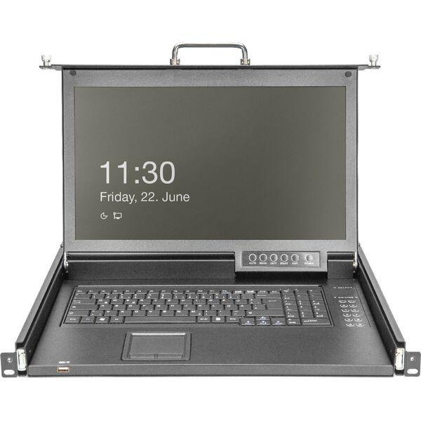 Konsola KVM Digitus KVM DIGITUS 17" HD LCD KVM Con.8-Port VGA german